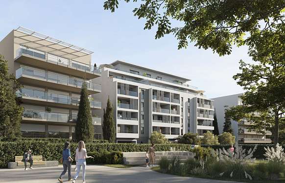 New development apartment in Cannes, in the district of Le Cannet